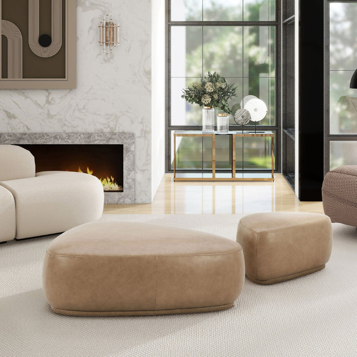 Pebble - Rounded Triangle Cocktail Ottoman - view 2