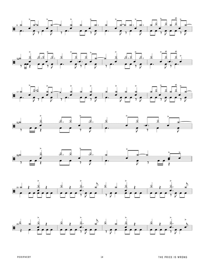 Printed Drum Book, Digital Drum Book