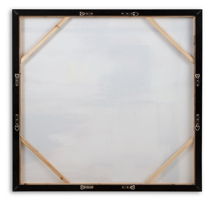 Pigeonford - White / Teal / Gold - Wall Art by Signature Design by Ashley® | Bel Furniture