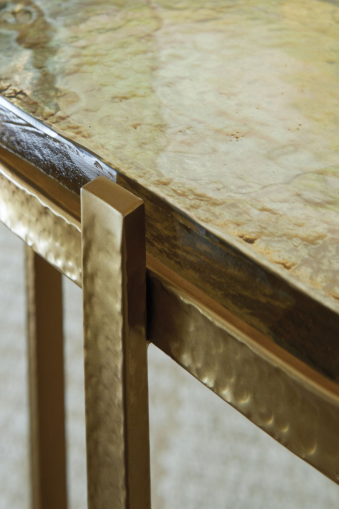 Porterville - Accent Table - Gold Finish - view 3