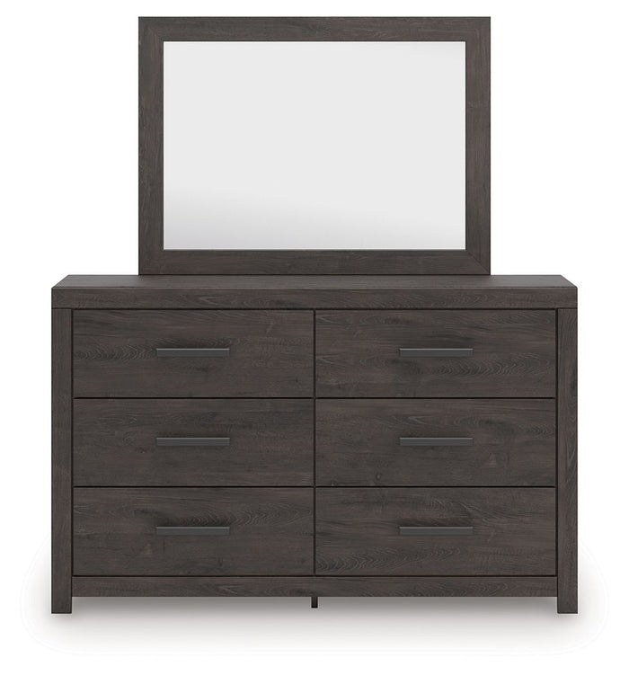 Prendonea - Charcoal - Dresser and Mirror by Signature Design by Ashley® | Bel Furniture