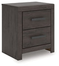 Prendonea - Charcoal - Two Drawer Night Stand by Signature Design by Ashley® | Bel Furniture