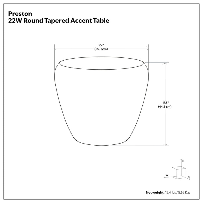 Preston - Handcrafted Metal Side Table - view 8
