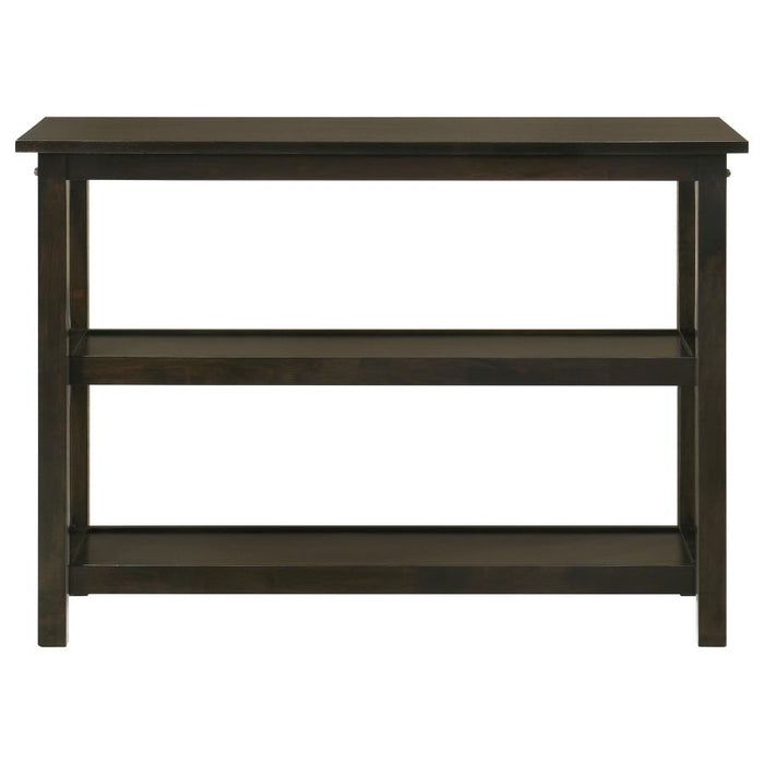 Rachelle - 2-Shelf Wood Entryway Console Table - Deep Merlot