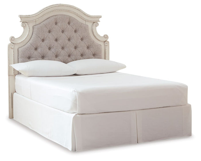 Realyn - Full UPH Panel Headboard - Chipped White - view 3