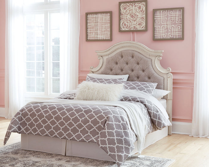 Realyn - Full UPH Panel Headboard - Chipped White - view 5