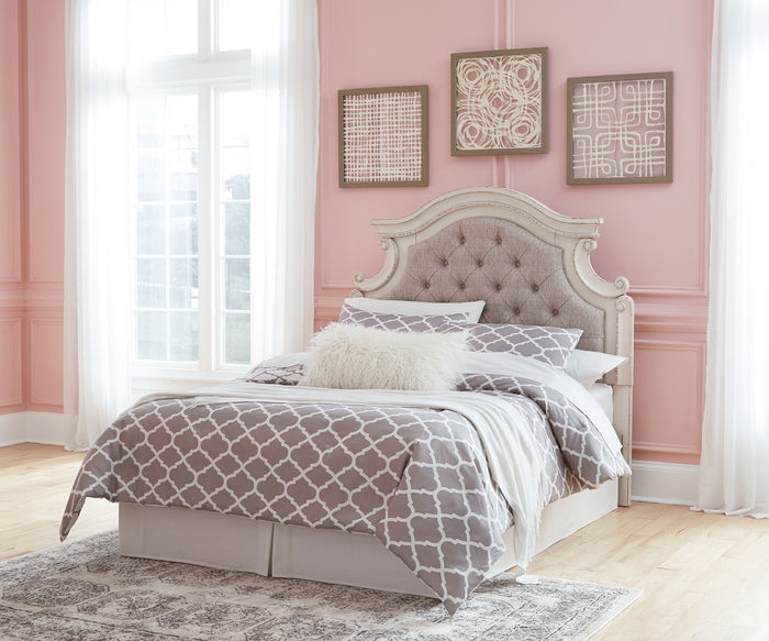 Realyn - Full UPH Panel Headboard - Chipped White - view 6