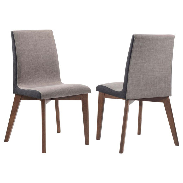 Redbridge Upholstered Dining Side Chair (Set of 2) Natural Walnut