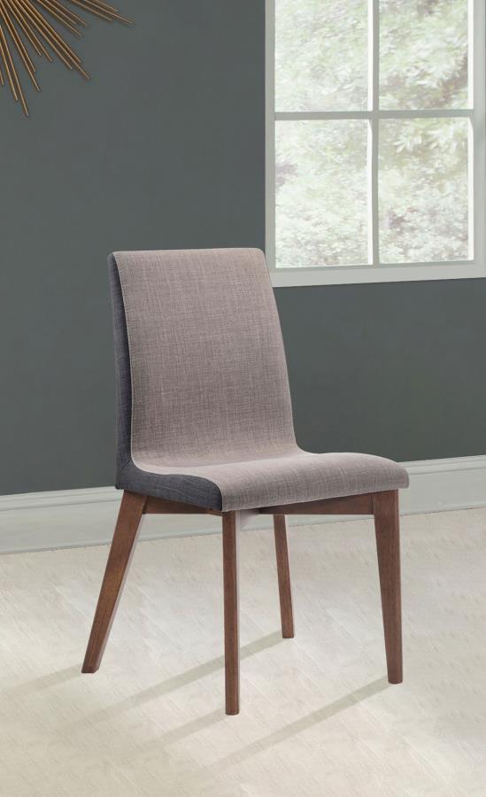 Redbridge - Upholstered Dining Side Chair (Set of 2) - Natural Walnut