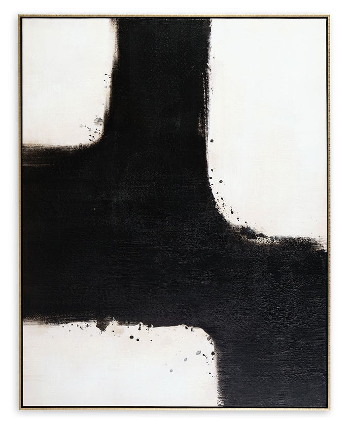 Reighlea - Black / White - Wall Art by Signature Design by Ashley® | Bel Furniture