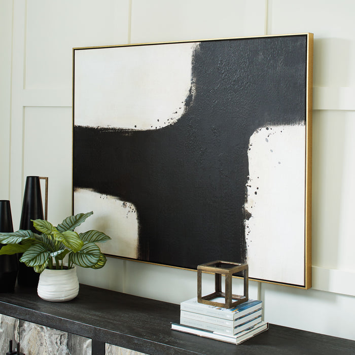 Reighlea - Black / White - Wall Art by Signature Design by Ashley® | Bel Furniture