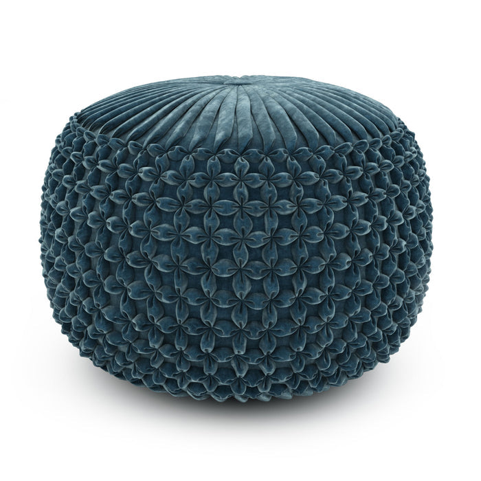 Renee - Handcrafted Round Pouf - view 2