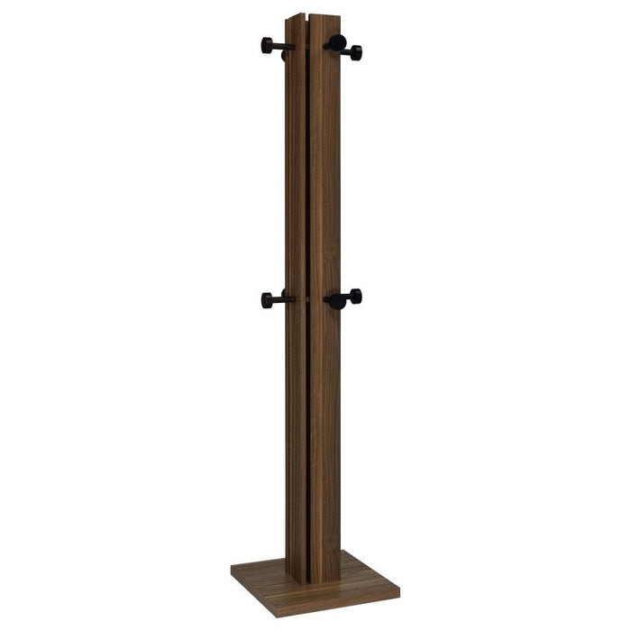 Rikkie Coat Rack And Mirror Walnut