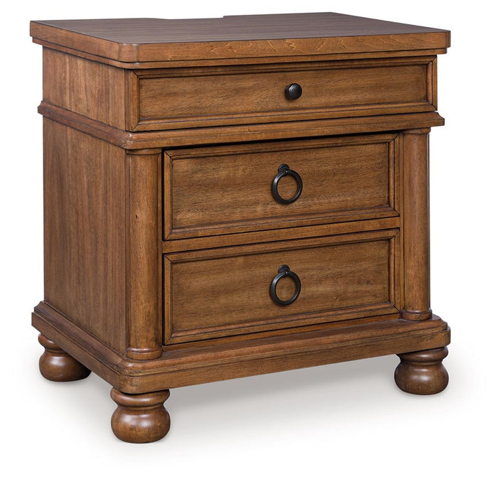 Rowlenstown - Three Drawer Night Stand - view 2