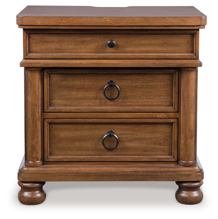 Rowlenstown - Three Drawer Night Stand - view 3