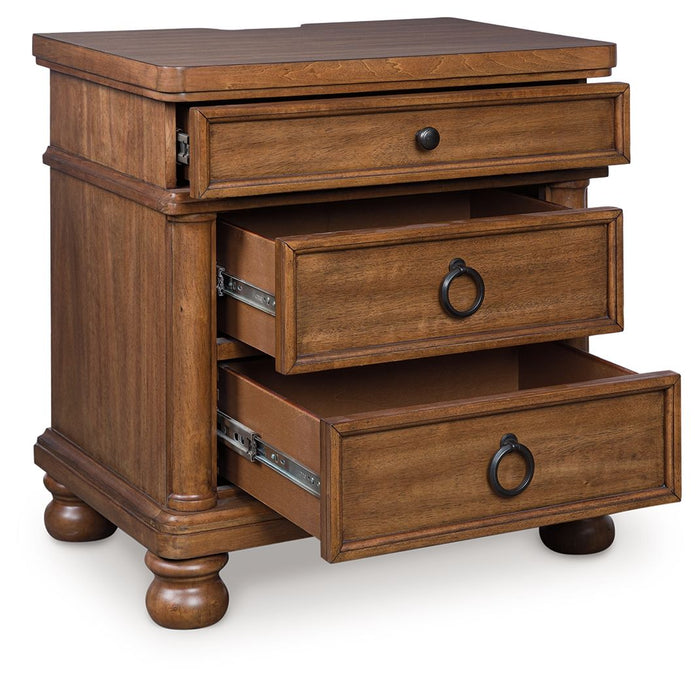 Rowlenstown - Three Drawer Night Stand - view 6