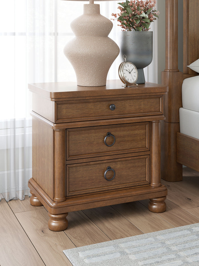 Rowlenstown - Three Drawer Night Stand - view 8