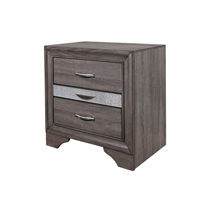 Ryder - Sparkle Nightstand - Gray - view 2