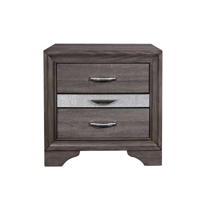 Ryder - Sparkle Nightstand - Gray - view 5