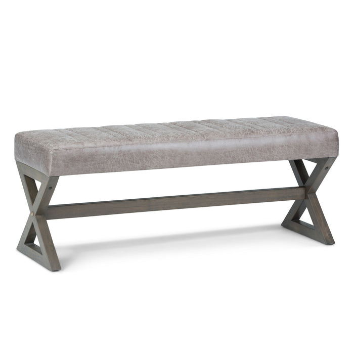 Salinger - Large Upholstered Ottoman Bench - view 2