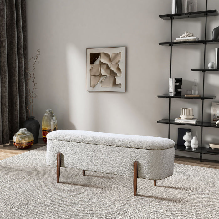Sarna - Storage Bench - Ivory - view 4