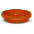 Saucer, Orange Ceramic, 7.75 x 1.75-In.