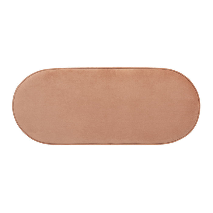 Serena - Contemporary Design Oval Storage Bench Ottoman by Jennifer Taylor Home | Bel Furniture