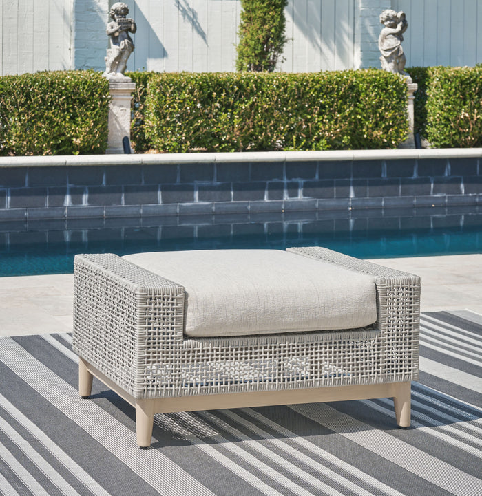 Seton Creek - Gray - Ottoman With Cushion by Signature Design by Ashley® | Bel Furniture