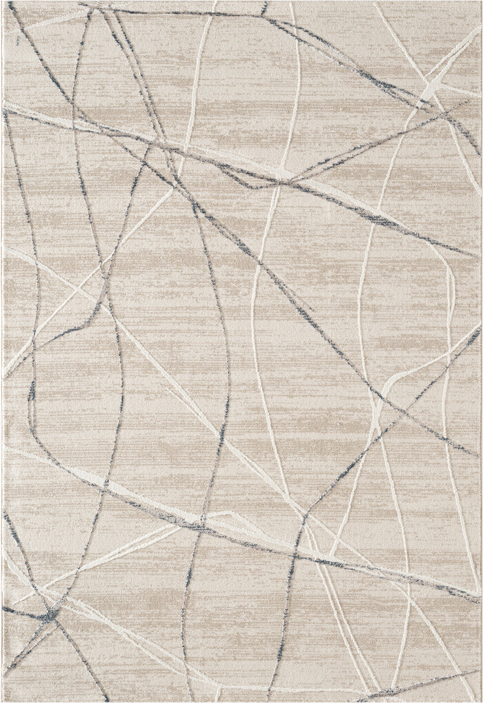 .Shaila Taupe Power-Loomed Area Rug 6' 6" x 9' 0"