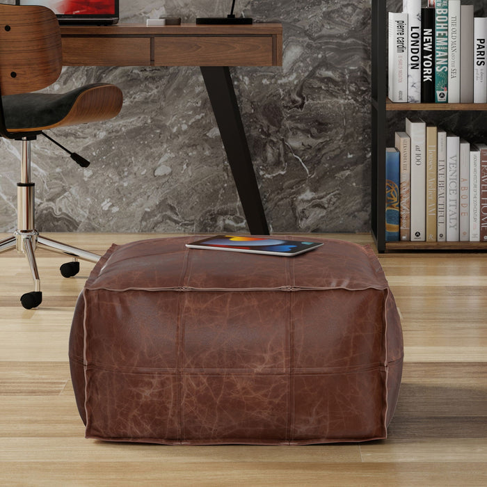 Sheffield - Handcrafted Square Pouf - view 4