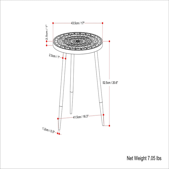 Sherbourne - Side Table - Gray - view 2
