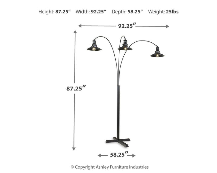 Sheriel - Metal Arc Lamp - Black - view 2