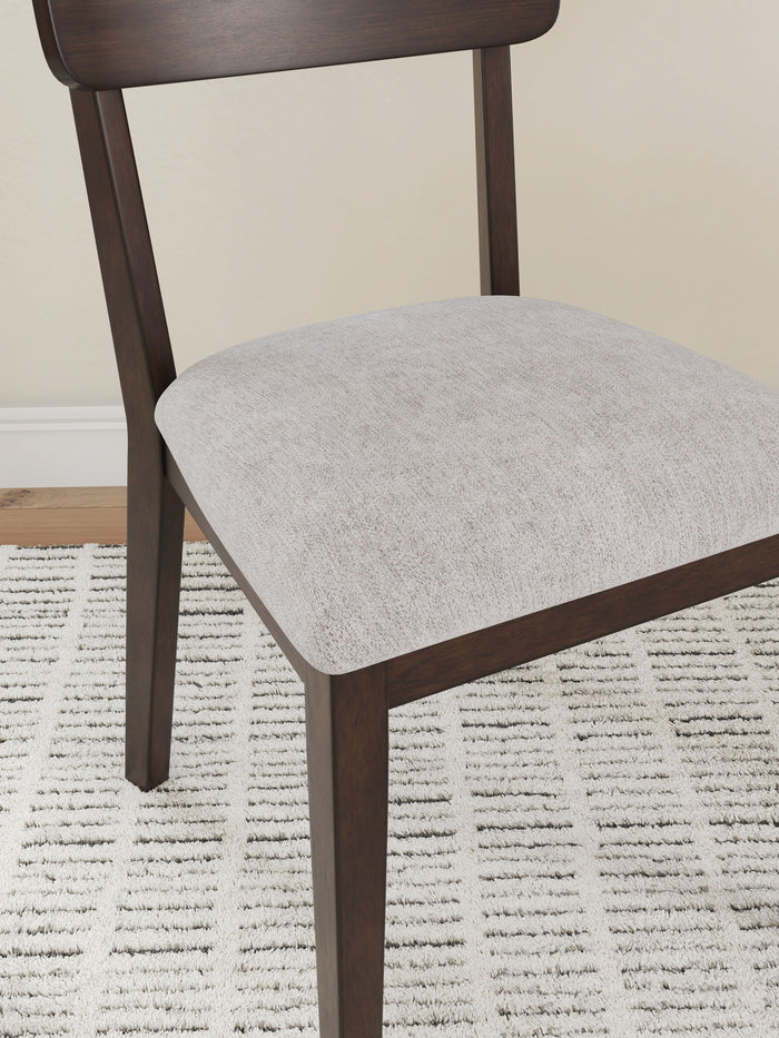 Mallenette - Dining Upholstered Side Chair (Set of 2) - Merlot - view 6