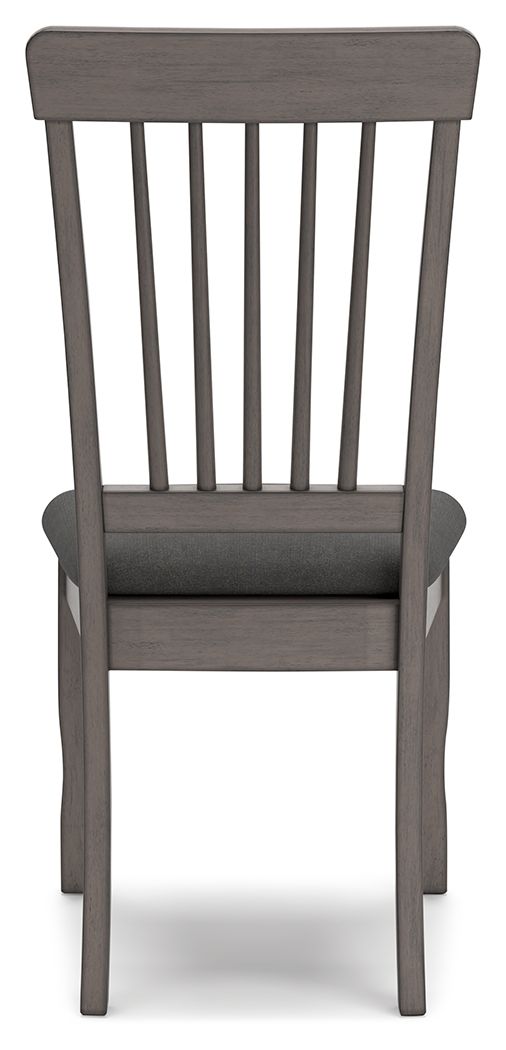 Shullden - Gray - Dining Room Side Chair (Set of 2) by Signature Design by Ashley® | Bel Furniture