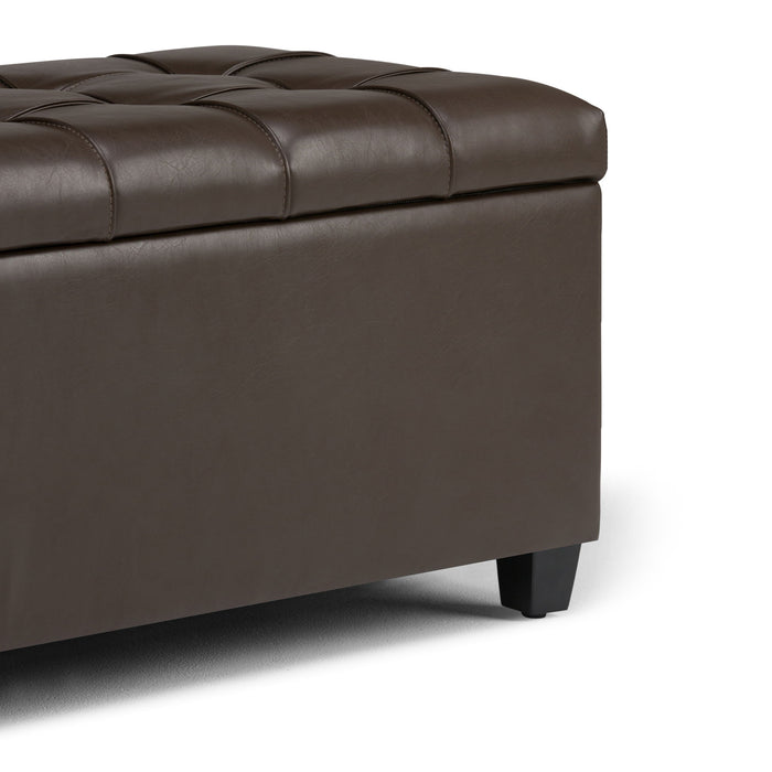 Sienna - Transitional Storage Ottoman Bench - view 7