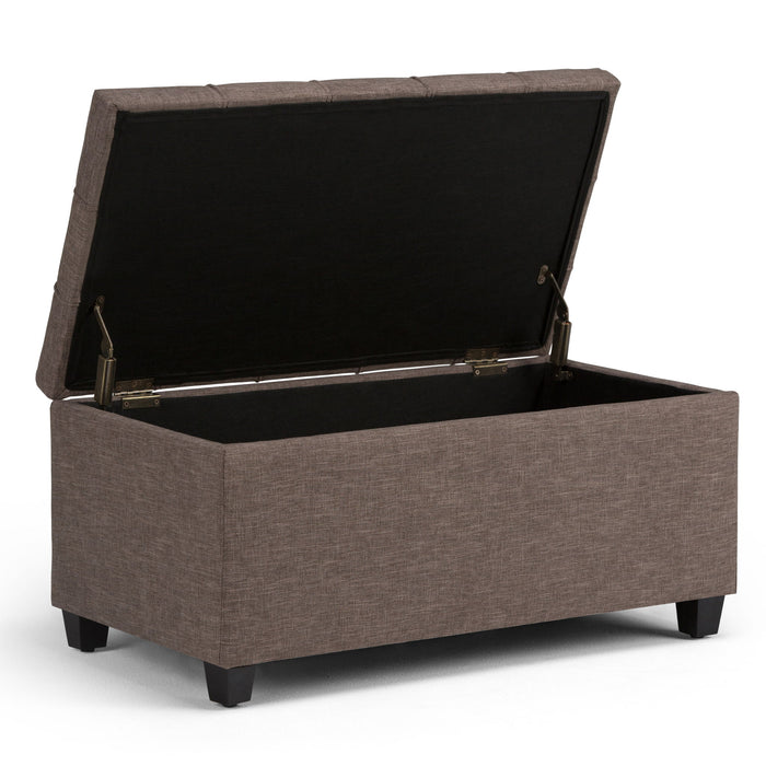 Sienna - Upholstered Storage Ottoman Bench - view 6