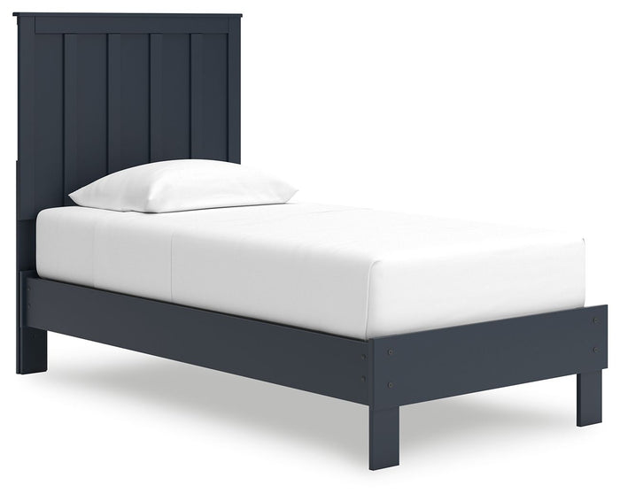 Simmenfort - Platform Bed With Panel Headboard Blue by Signature Design by Ashley® | Bel Furniture