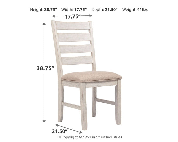 Skempton - White - Dining UPH Side Chair (Set of 2) by Signature Design by Ashley® | Bel Furniture