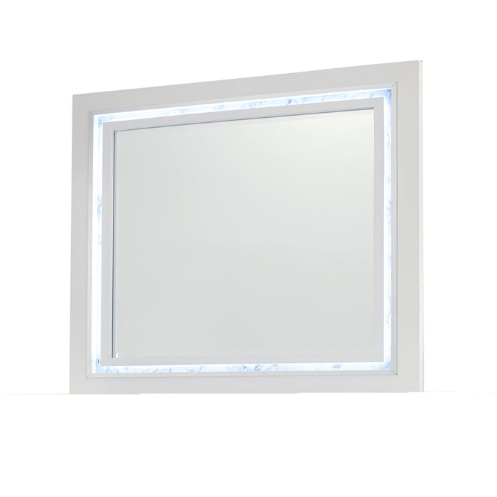 Skye - Marble Mirror - White - view 5