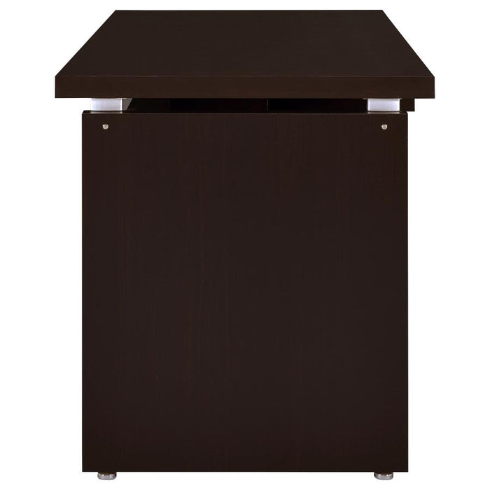 Skylar - Computer Desk With Keyboard Drawer - Cappuccino