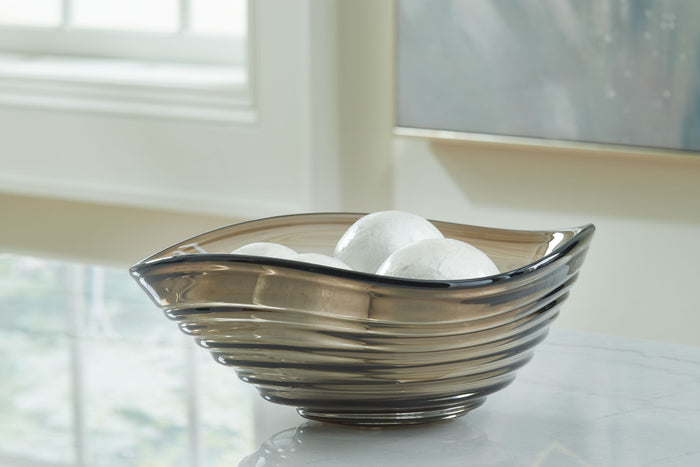 Solariston - Gray / Brown - Bowl by Signature Design by Ashley® | Bel Furniture