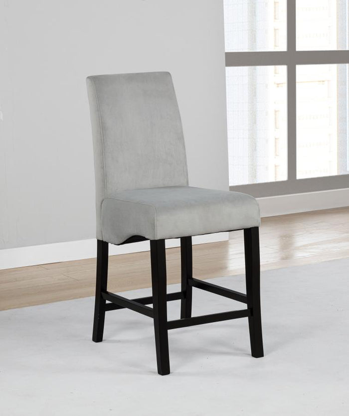Stanton - Upholstered Counter Chairs (Set of 2) - Gray And Black