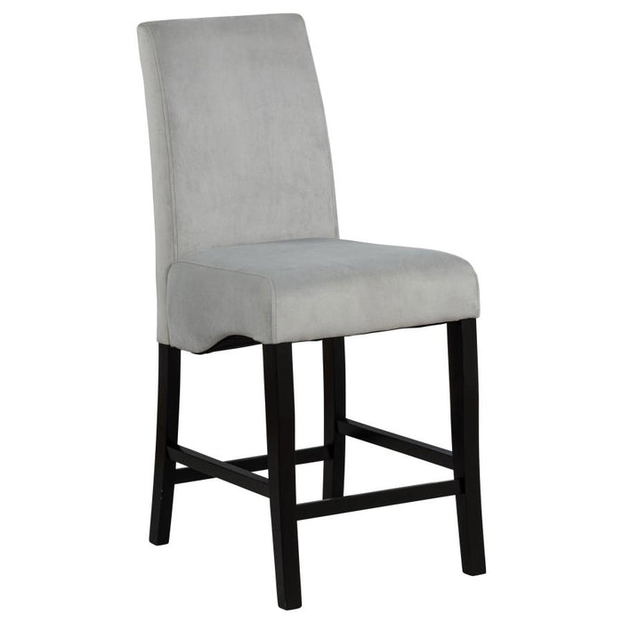 Stanton - Upholstered Counter Chairs (Set of 2) - Gray And Black