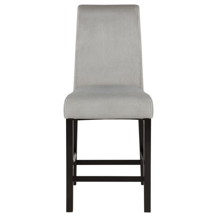 Stanton - Upholstered Counter Chairs (Set of 2) - Gray And Black
