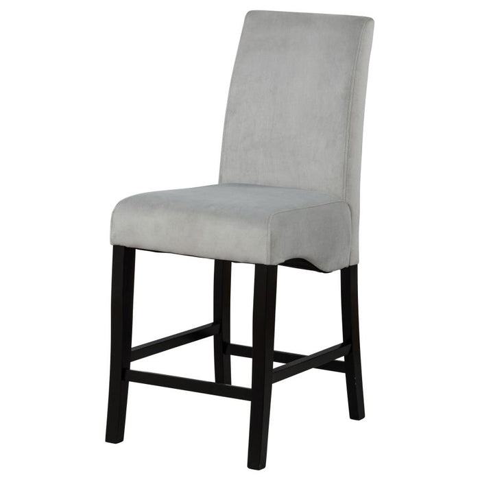 Stanton - Upholstered Counter Chairs (Set of 2) - Gray And Black