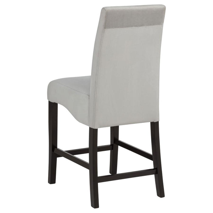 Stanton - Upholstered Counter Chairs (Set of 2) - Gray And Black