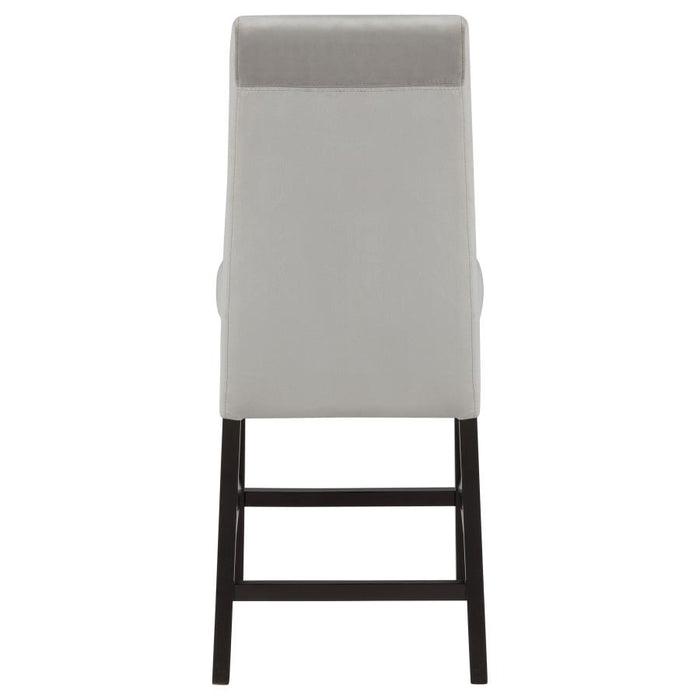 Stanton - Upholstered Counter Chairs (Set of 2) - Gray And Black
