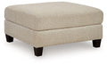Steelwater Retreat Oversized Accent Ottoman Latte