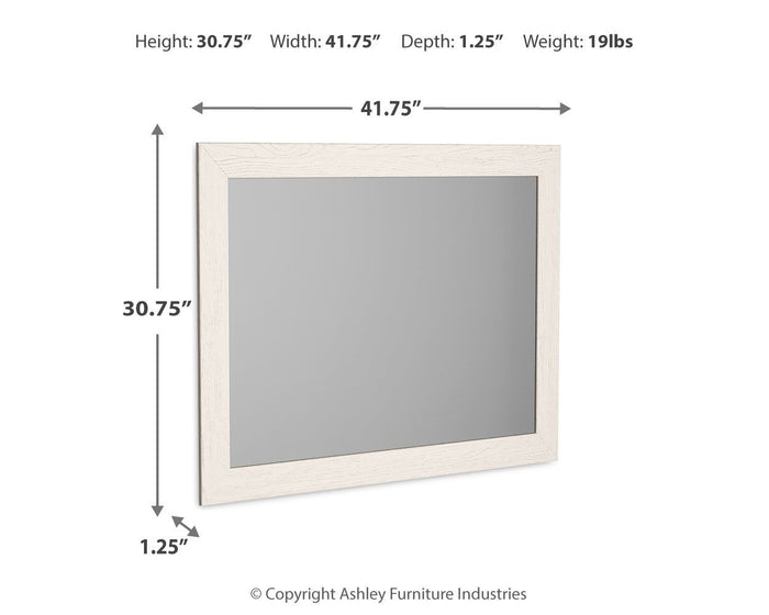 Stelsie - White - Bedroom Mirror by Signature Design by Ashley® | Bel Furniture