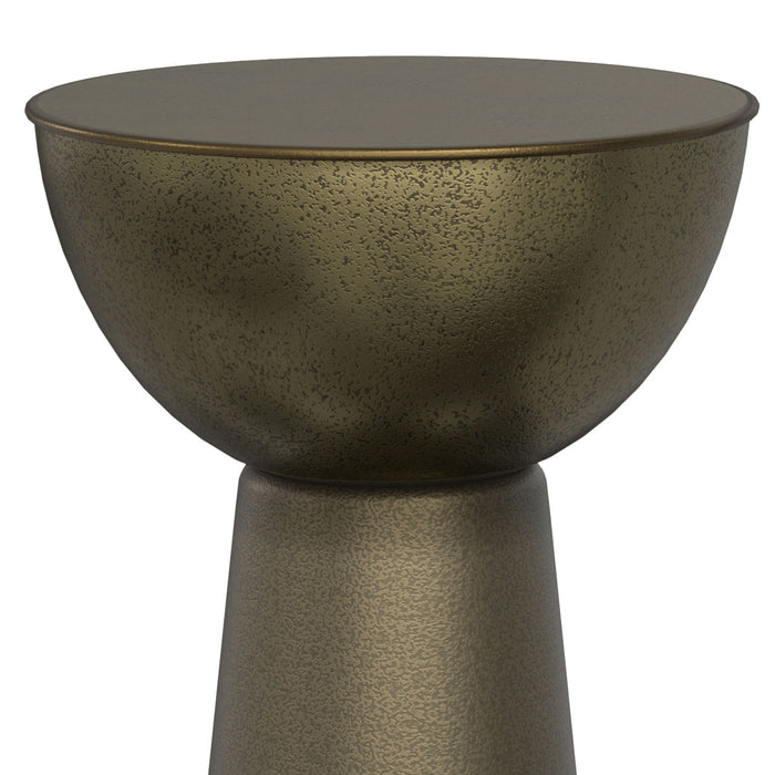 Surrey - Side Table - Antique Gold by Simpli-Home | Bel Furniture